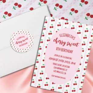 Papel De Seda Aniversário Cereja Doce
