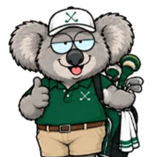 Adesivo Pai Golfista Koala Australiano