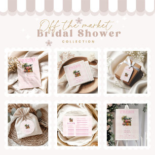 Adesivo Rosa fora do Chá de panela de mercado