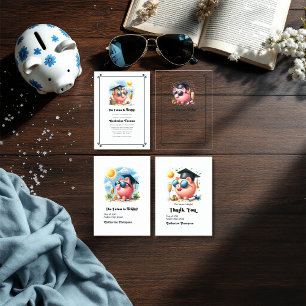 Convites "O Futuro Está Brilhante" Graduação Financeira