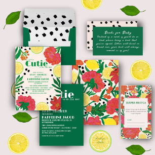 Adesivo Pequena beleza no caminho chá de fraldas de citrin