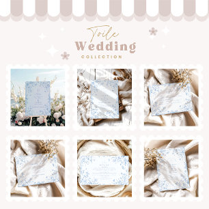 Cartão De Agradecimento Casamento Floral do Jardim Azul do Elegante Barroc