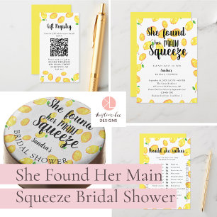 Convites Ela Encontrou Seu Chá de panela De Limão De Aperte