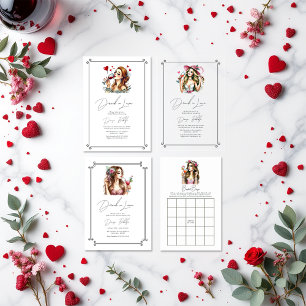 Convites Bebado Elegante no Chá de panela do Amor