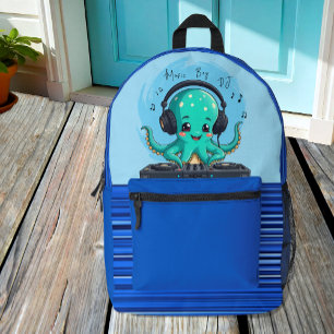 Camiseta Music Boy, Happy Octopus DJ T-Shirt, Festa