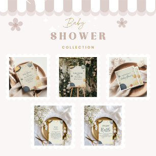 Cartão De Informações Frente de Chá de fraldas Exterior Whimsical Raffle