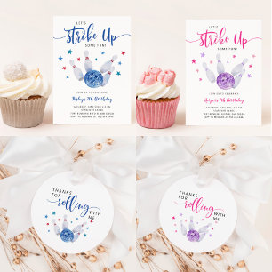 Convites Festa de aniversário boliche   Agitar Divertido