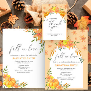 Convites Chá de panela de queda de abóbora