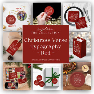 Cartão De Festividades Foto de Natal cristão verso de tipografia