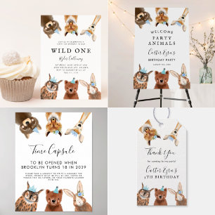 Convites Festa de aniversário Rosa Woodland