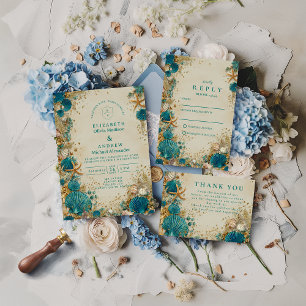 Reserve A Data Casamento de Conchas Inspirado no Oceano