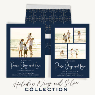 Etiqueta Para Presente Feriado Natal Joy Paz Elegante Simples