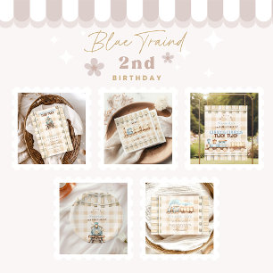 Convites Segundo aniversário Choo Train