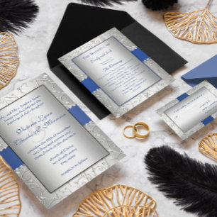 Convites Inserção da Recepção de casamento de Tipografia de