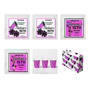 Convites Azul Cheer #1