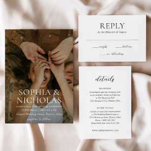 Convites Sophia Photo Modern Wedding