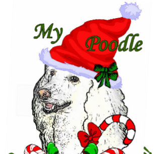 Cartão De Festividades Poodle Lovers Natal