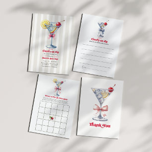 Convites Ela é o Bingo de Aniversário do Martini Cereja no 