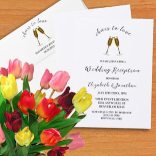 Convites Saúde Para Amar Recepção de casamento De Óculos De