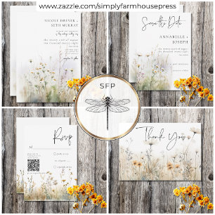 Reserve A Data Campo de Verão Russo de Flores Selvagens