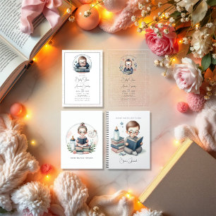 Convites Livro Literário Nosso Próximo Chá de fraldas De Ca