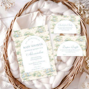 Convites Chá de Bebê do Dinossauro de Contos de Fadas