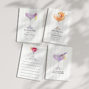 Cartão De Agradecimento Um Pouco Mais Velho Aniversário Martini Lavanda
