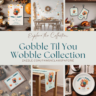 Camiseta Gobble das mulheres da Turquia Quirky enquanto voc