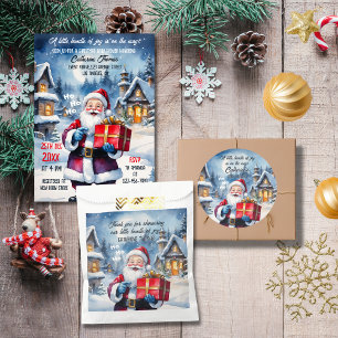 Adesivo Papais noeis de Natal da Wonderland Winter Chá de 