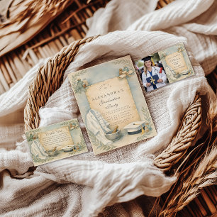 Convites Celebração de Formatura de Farmacêutico