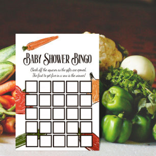 Convites Chá de fraldas do Mercado do Retro Farmer com cres