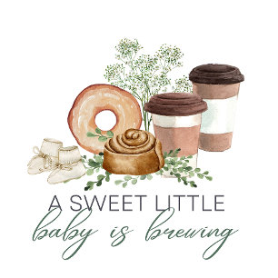 Convites Bebê está crescendo - Sage Green