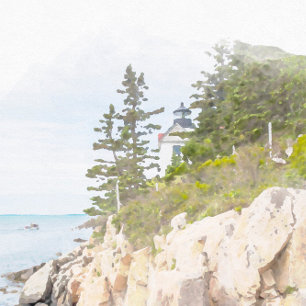 Convites Casamento no Parque Nacional do Maine Lighthouse A