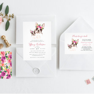 Convites Doce Mãe E Bebê Chá de fraldas Floral Boston