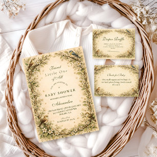 Convites Chá de Bebê do Livro de Histórias dos Pássaros da 