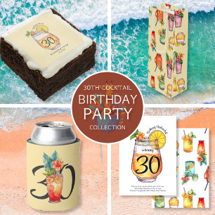 Convites Festa de aniversário Cocktail Moderna