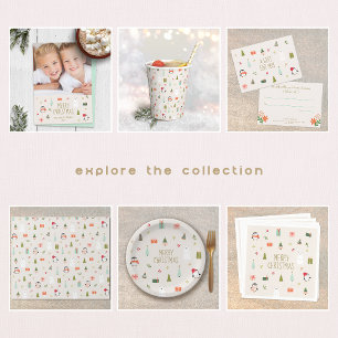 Papais noeis bonitos Cartão com fotos de Frota de 