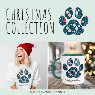 Feliz Natal Pawlidays Suéter Amante de Cachorro 