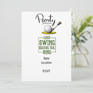 Festa de madeira Golf Par com camisetas coloridas 