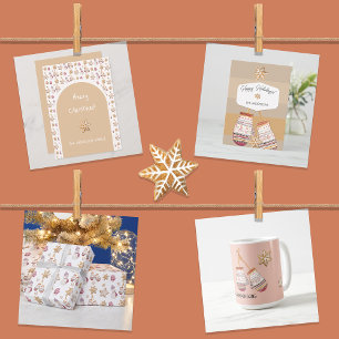 Caneca De Café Bonita Aquarela Inverno Brilhante Cookies Snowman