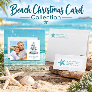 Cartão Postal De Festividades Praia Natal