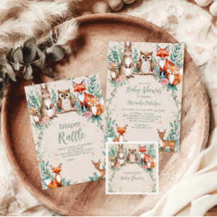 Guardanapo De Papel Chá de fraldas da Floresta dos Animais da Floresta