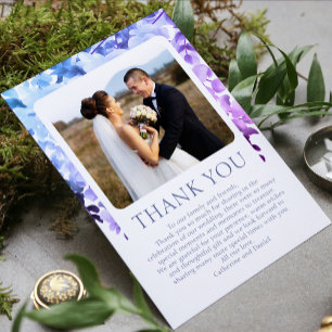 Adesivo Obrigado Watercolor Wisteria Floral Wedding