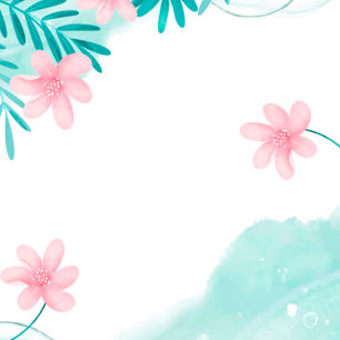 Convites Bebê Floral Rosa-Teal Em Chá de fraldas De Sangue