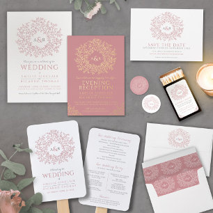 Convites Escamudo, cor-de-rosa, robusto, círculo desenhado 