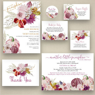 Pequeno Cartão de Recepção Pumpkin Pink Book