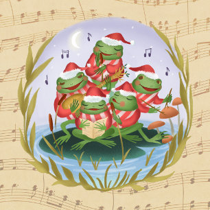 Cartão Postal Rãs de Música de Natal