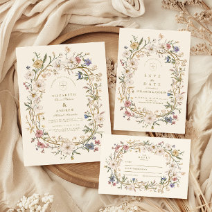 Cartão RSVP Casamento Rustic Woodland Fern