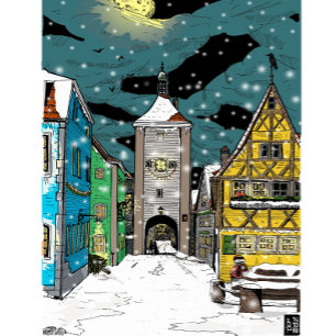 Íman Rothenburg ob der Tauber Alemanha no Natal