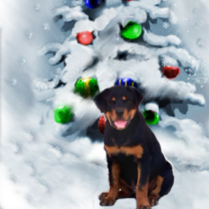 Cartão De Festividades Rottweiler Christmas Gifts